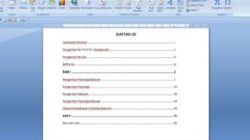 Cara Membuat Daftar Isi di Microsoft Word (Sumber: Yandex)