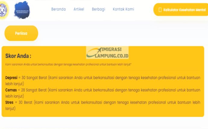 Kalkulator Kesehatan Mental (Sumber : Yandex)