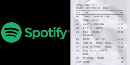 Membuat Receiptify di Spotify Mirip Struk Belanja (Sumber: Yandex)